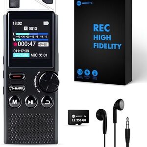 Digital Voice Recorder 264GB Voice Activated Playback